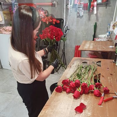 Ramo de rosas de floristería en Telde